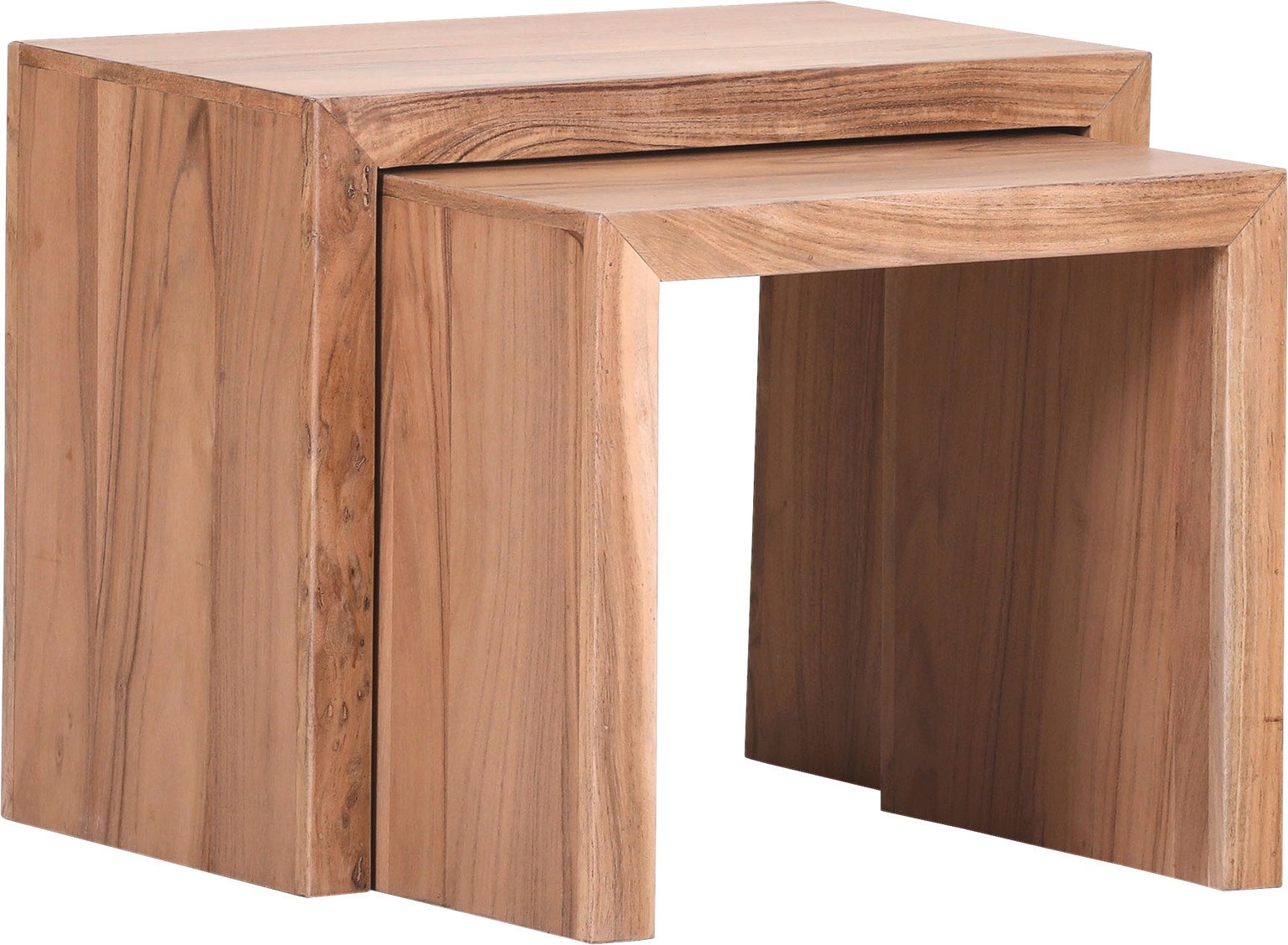 Landscape Beistelltisch-Set AKAZIO, Massivholz