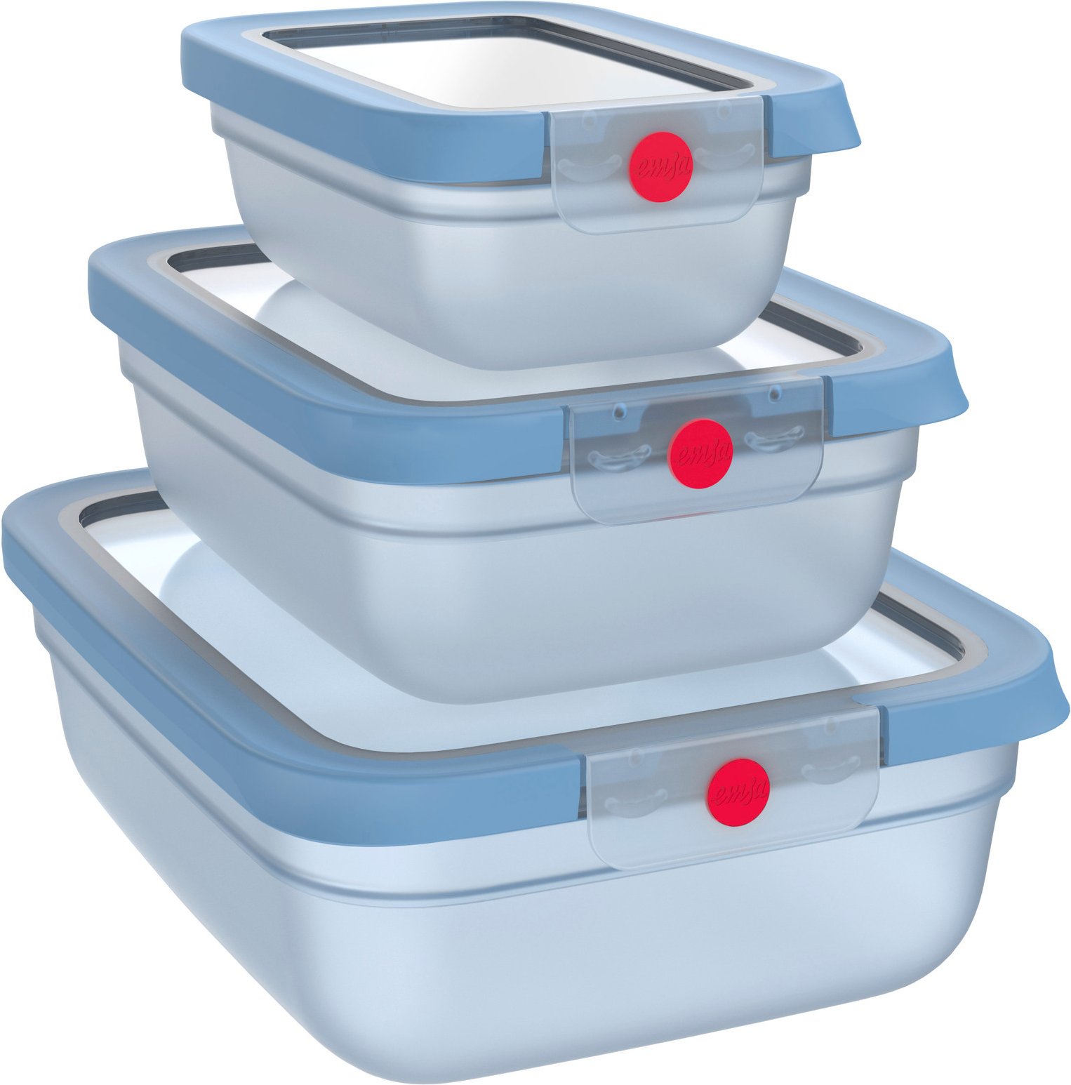 Emsa Frischhaltedosen-Set 3-tlg. ONE CLICK, Kunststoff