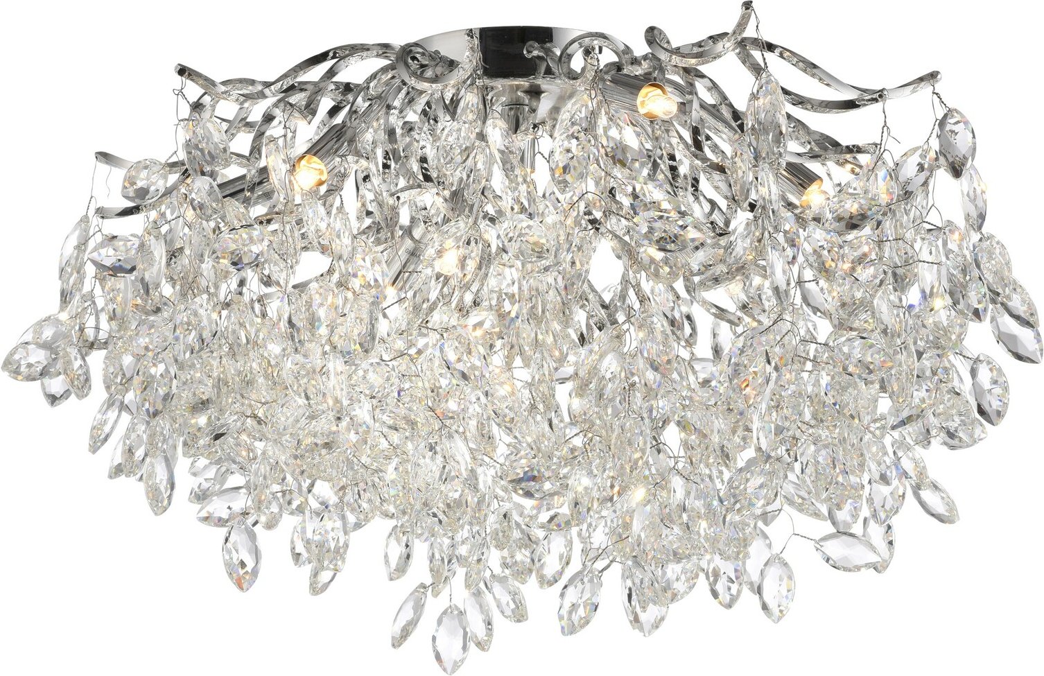 Paul Neuhaus Deckenleuchte RICICLE, Messing