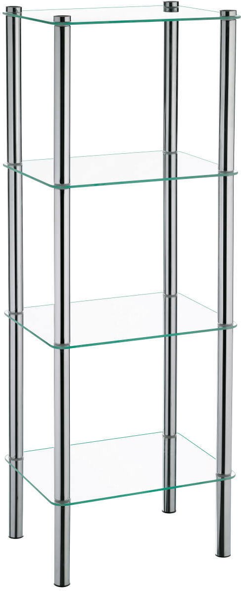 Kela Regal Lars 4 Etagen, Metall verchromt