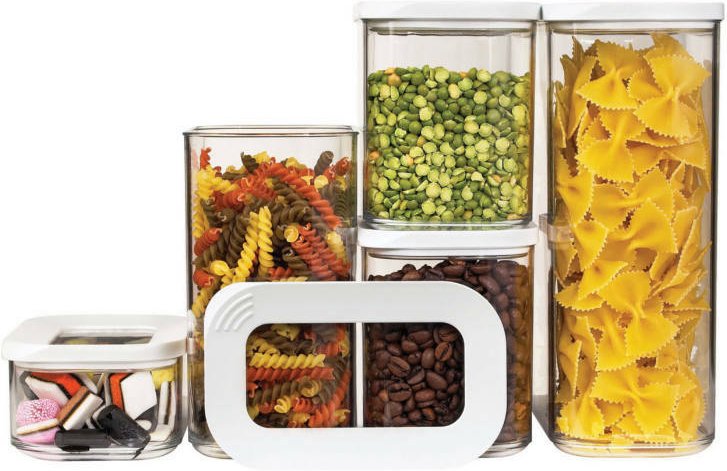 Mepal Vorratsdosen-Set Modula 5-tlg., Acryl