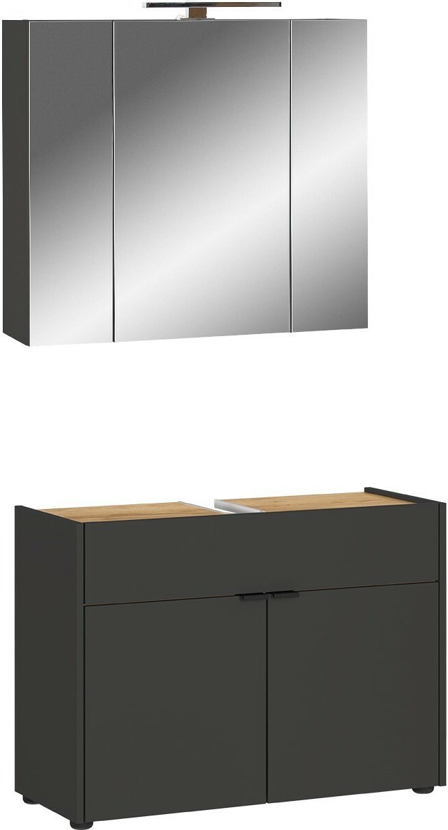 MID.YOU Badmöbel-Set FORANO, Holznachbildung