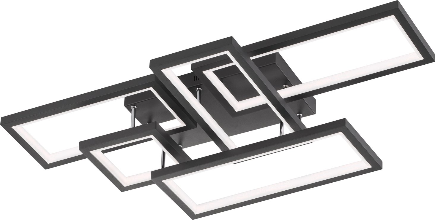 WOFI Leuchten LED-Deckenleuchte VISO, Metall