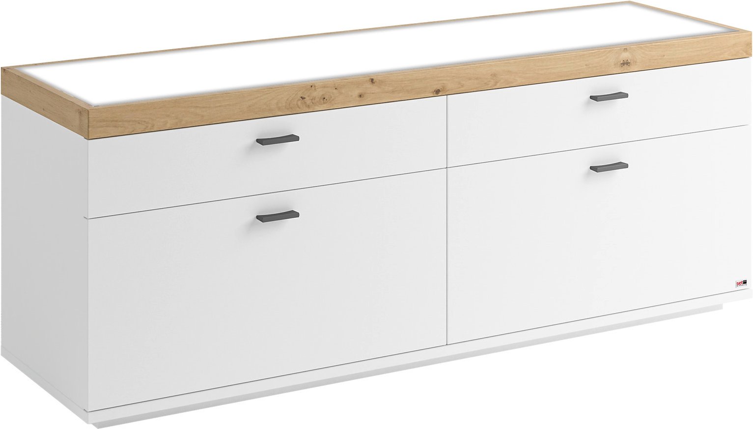 Set one by Musterring TV-Lowboard SET ONE LANCASTER, Holznachbildung