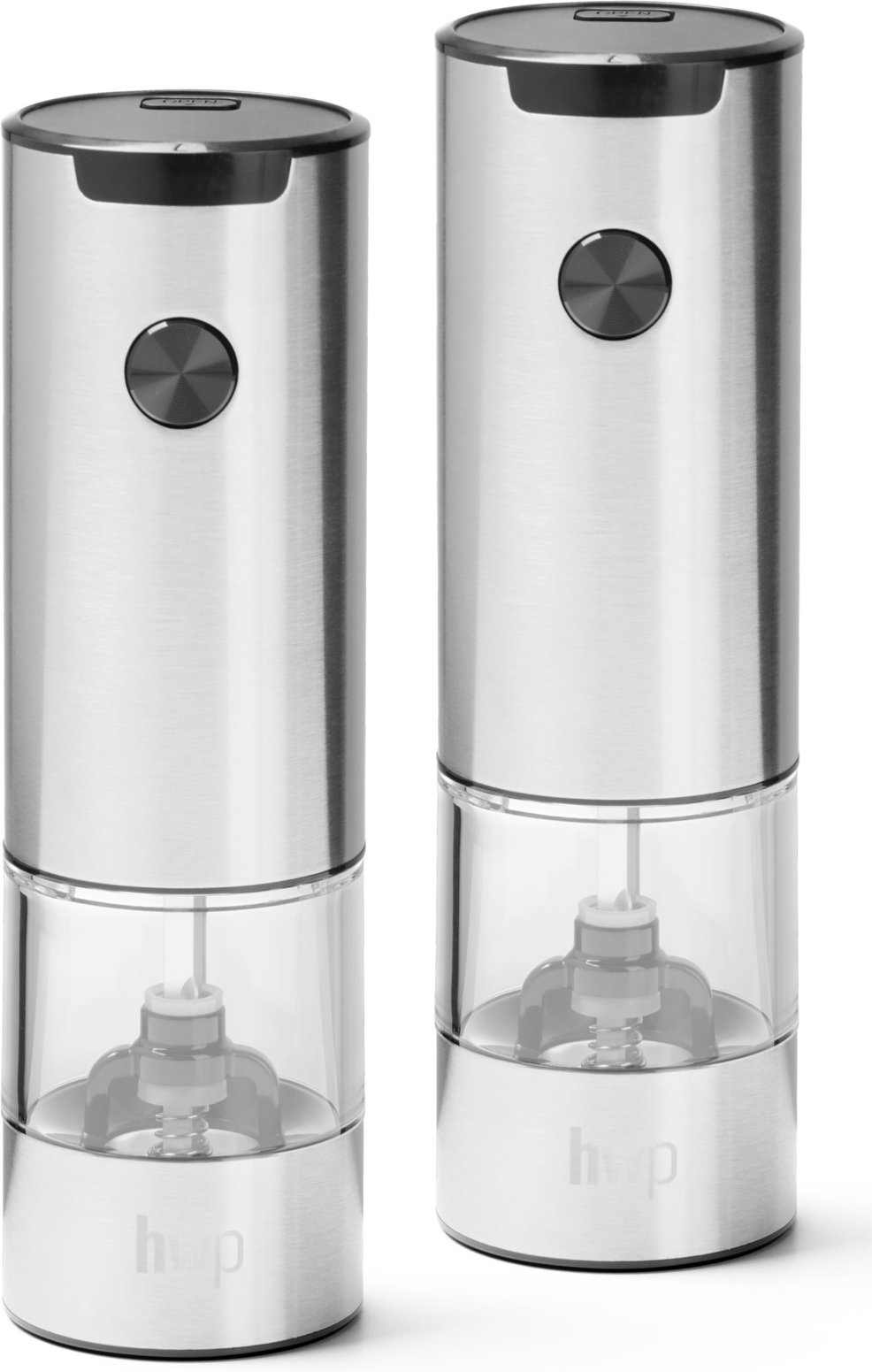 Homeware Salz-/Pfeffermühlen-Set. 2-tlg, Edelstahl