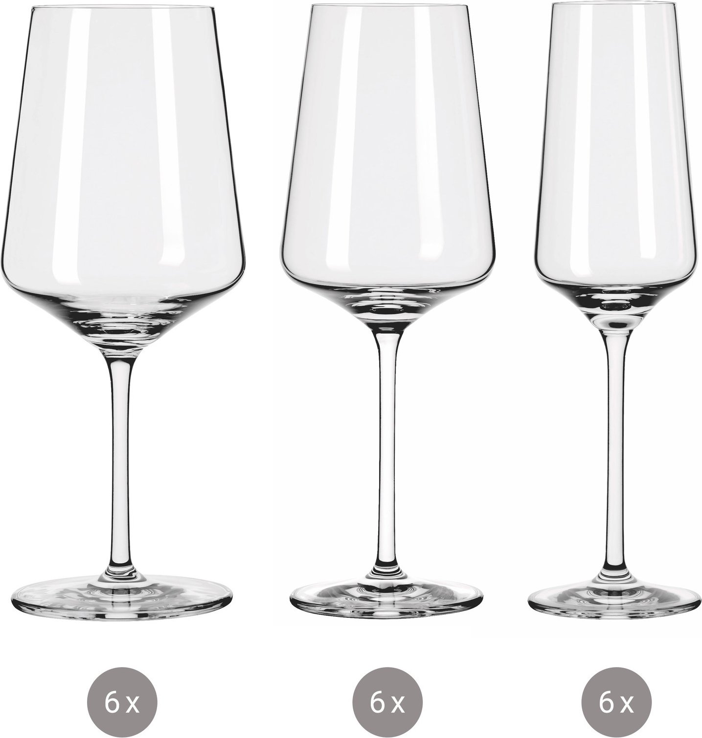 Ritzenhoff Kelchglasset 18-tlg. LICHTWEISS, Kristallglas