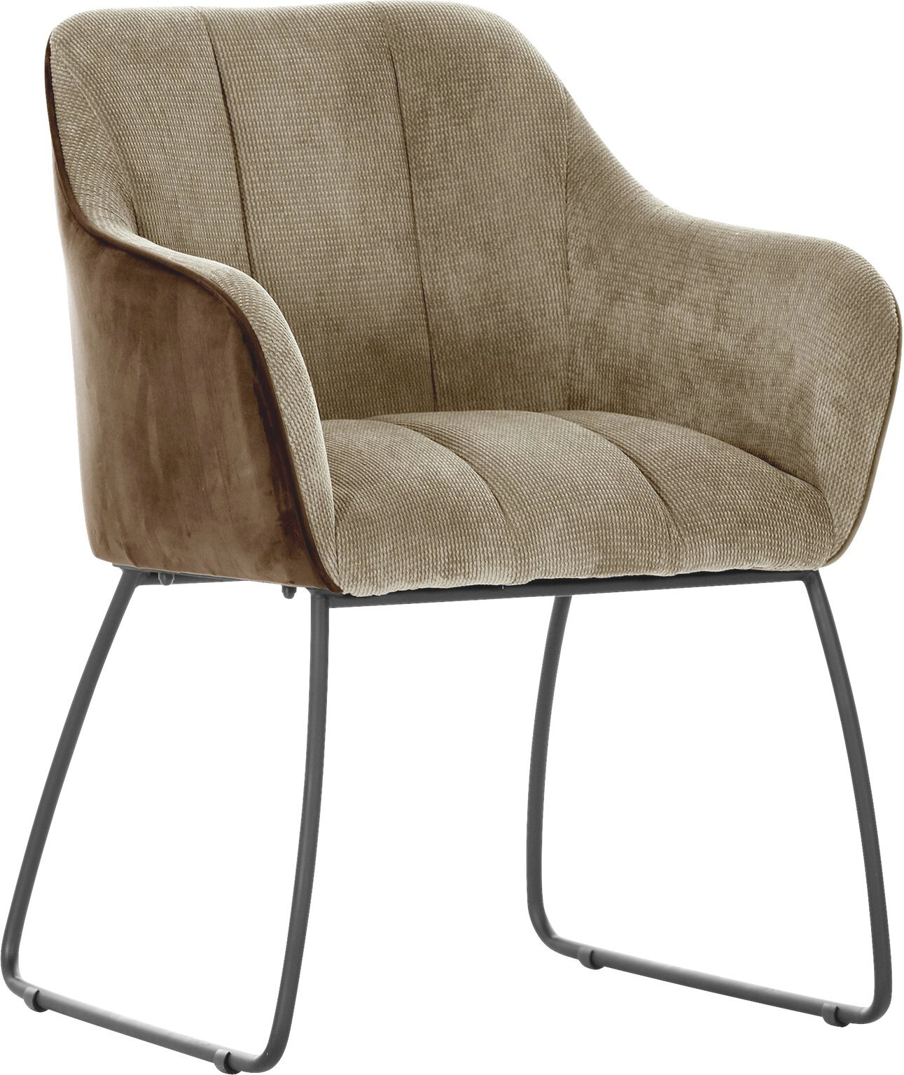 Novel Armlehnstuhl LAILA, taupe, Stoff