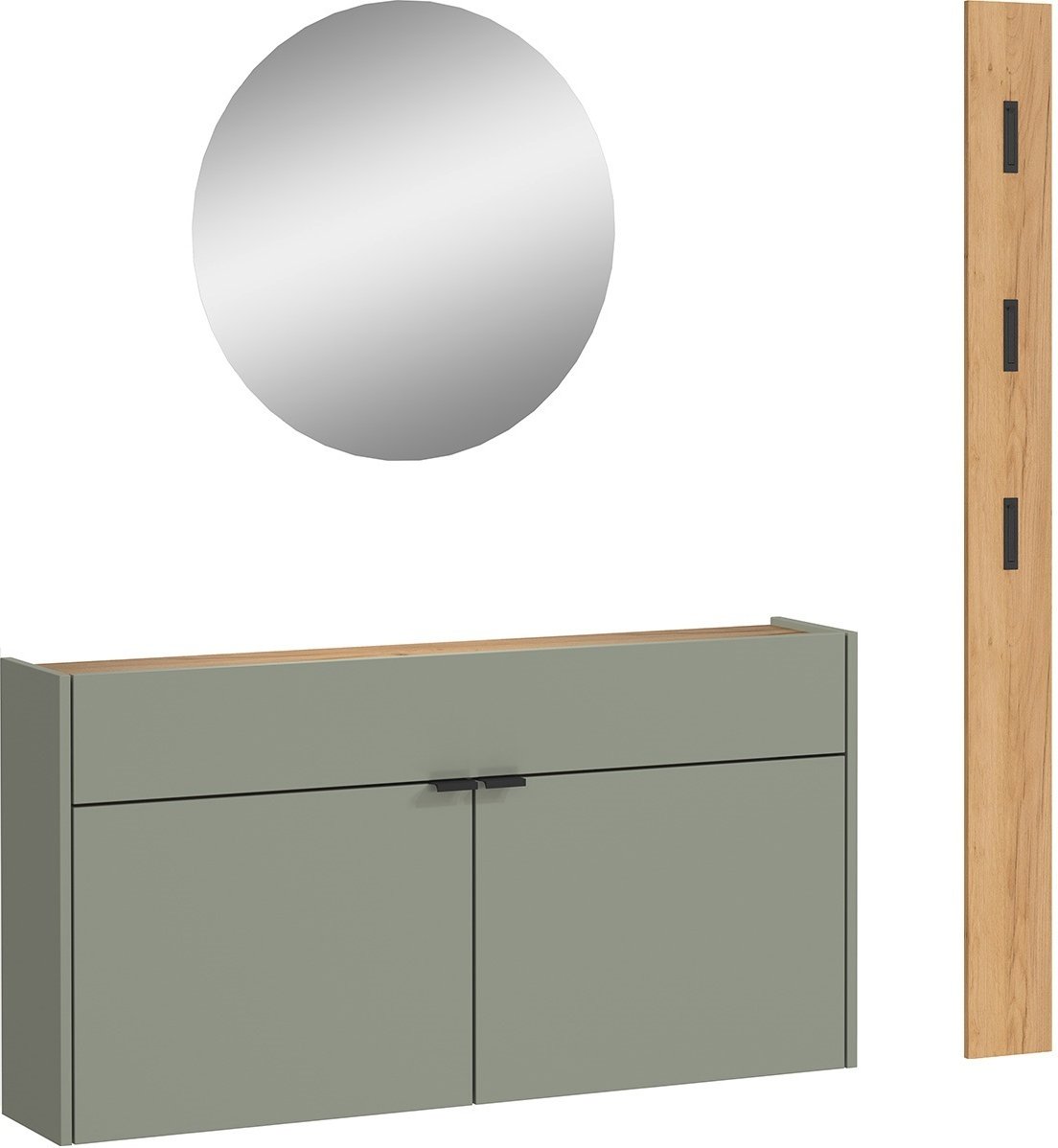 MID.YOU Garderoben-Set AMECA, Holznachbildung