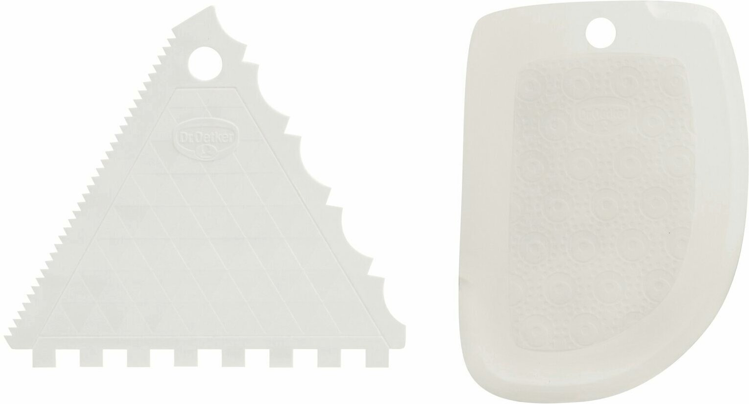 Dr. Oetker Tortenkamm & Teigschaber-Set, Kunststoff