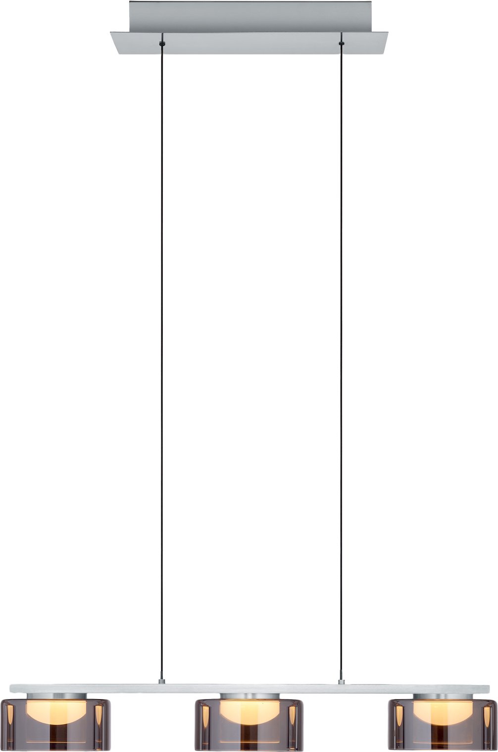 Hell LED-Pendelleuchte DUNE, Aluminium