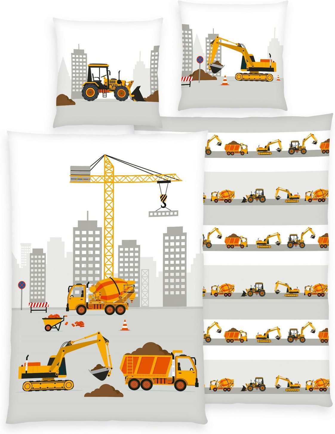 Thumbnail - Herding Renforcé-Bettwäsche BAUSTELLE, Baumwolle