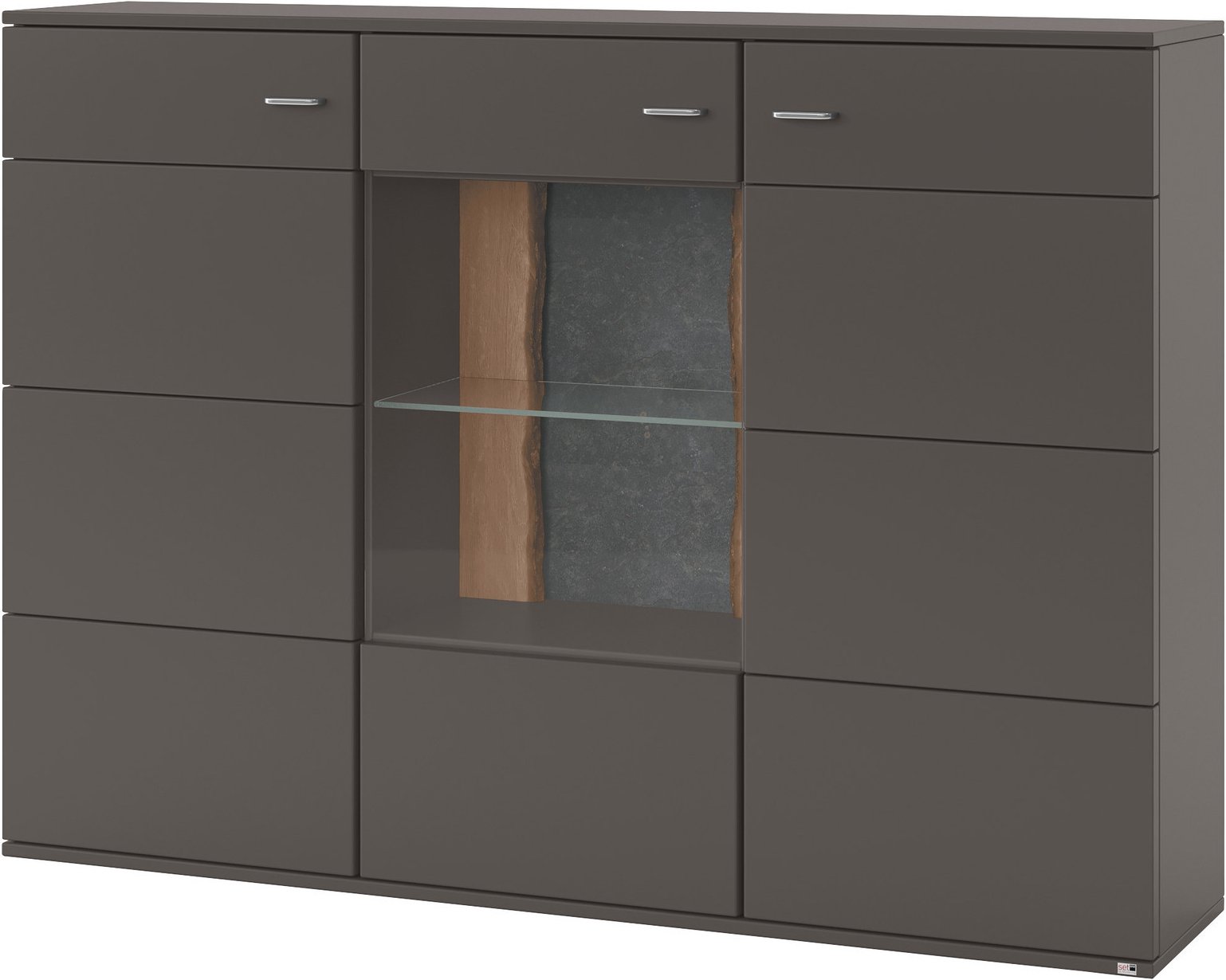 Set one by Musterring Highboard TACOMA, Holznachbildung