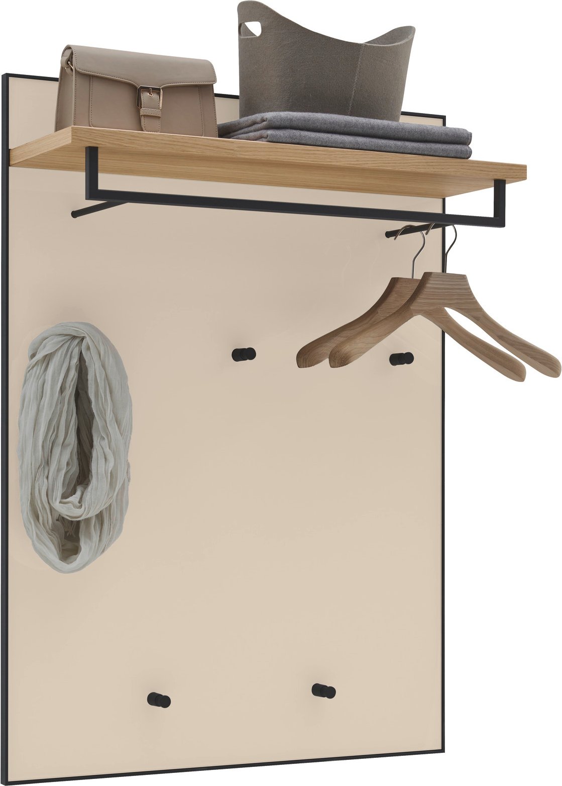 Dieter Knoll Garderobenpaneel breit ATINA, Glas