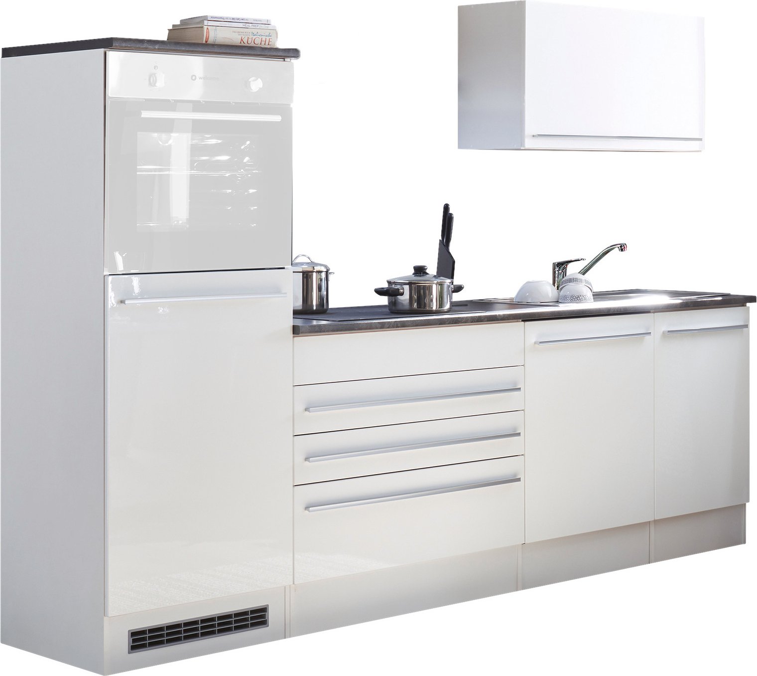 Yourkitchen Küchenblock 260 JAZZ ohne E-Geräte, Holznachbildung