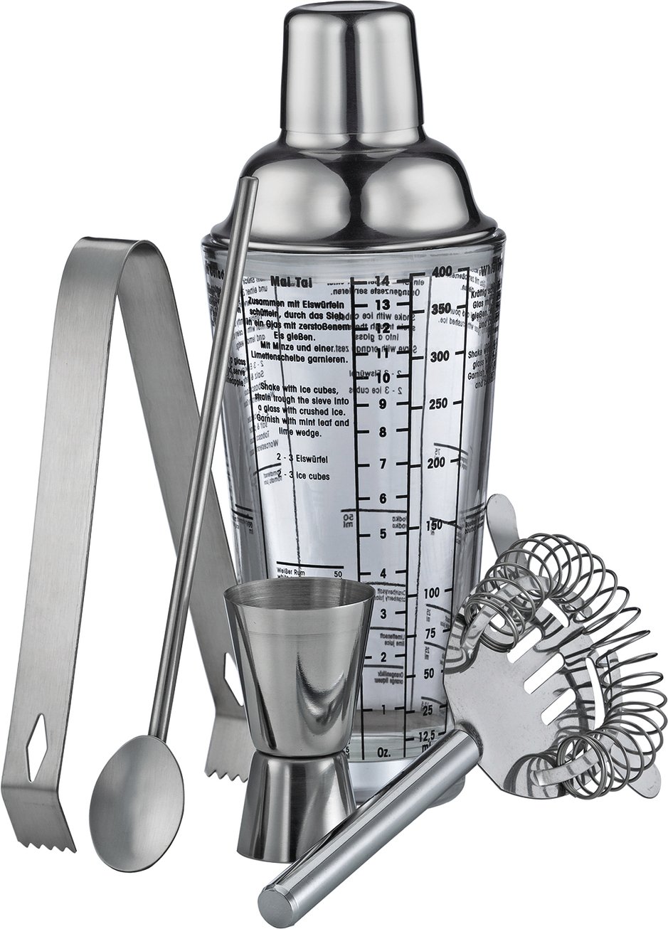 Cilio Bar Set 5tlg COSMOPOLITAN, Edelstahl