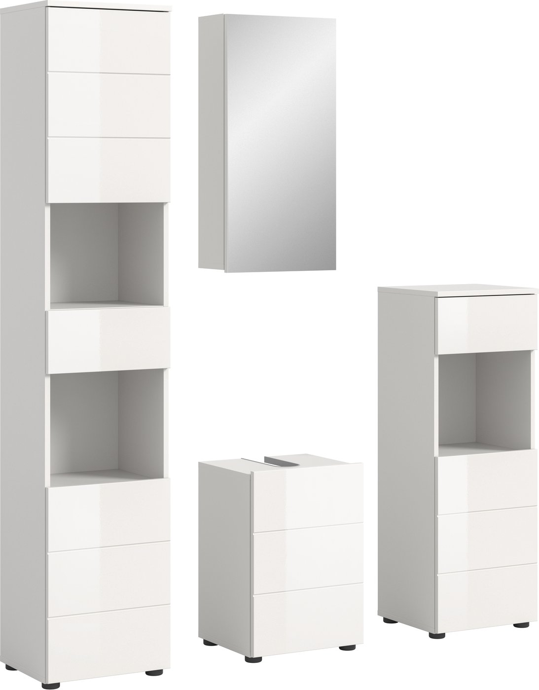 MID.YOU Badkombination VIRA, Holznachbildung