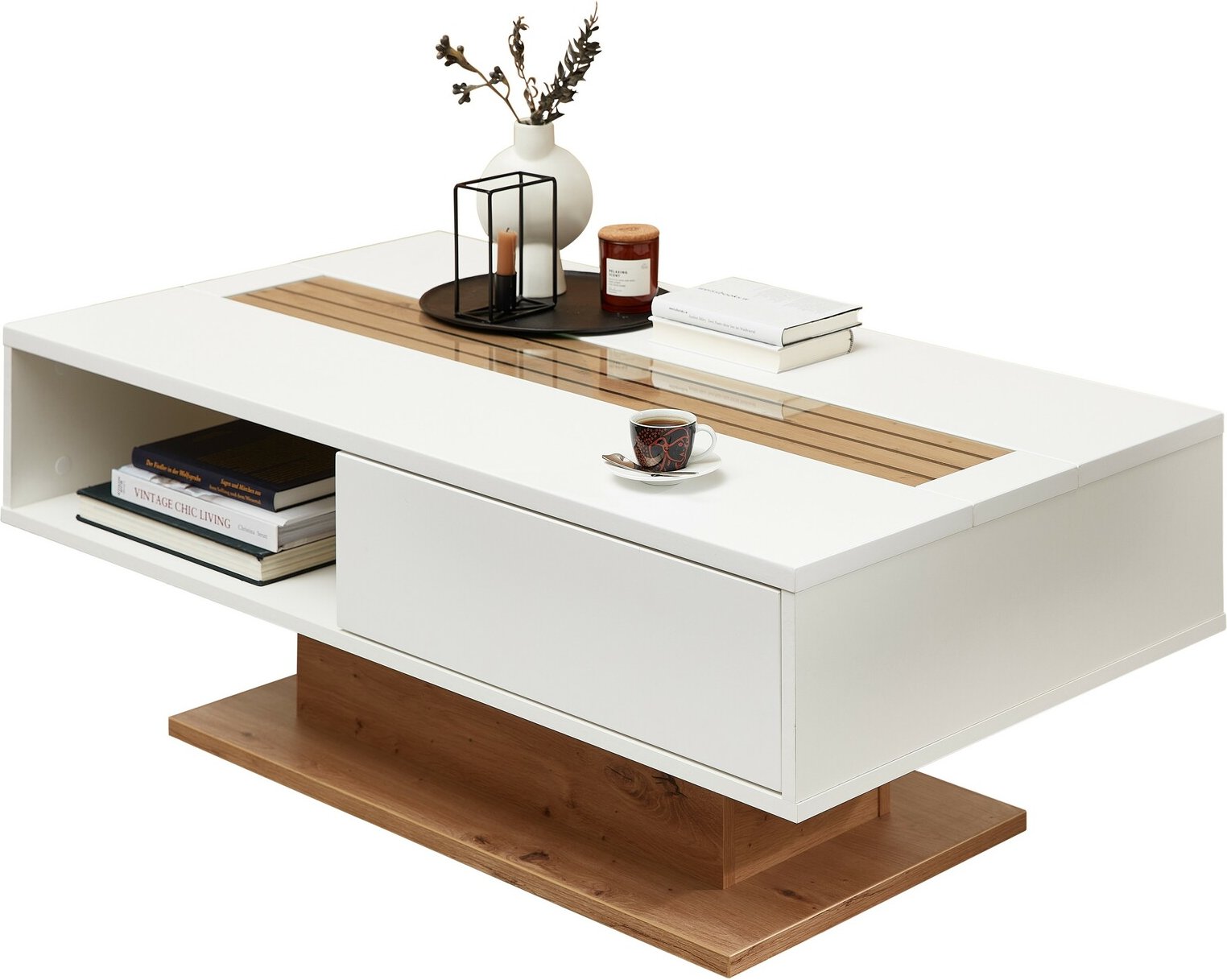 Zurbrüggen Couchtisch FRESNO, Holznachbildung