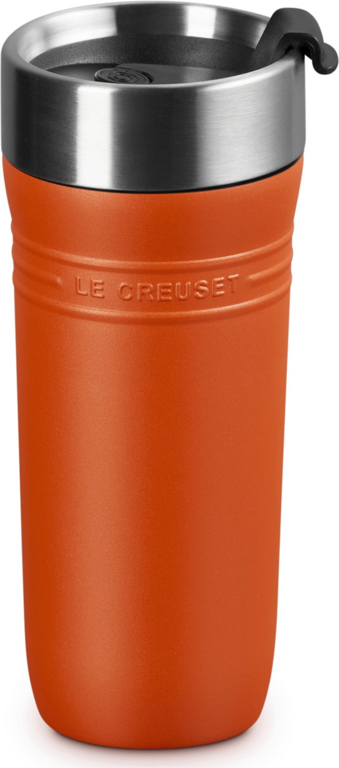 LE CREUSET Thermobecher Ofenrot ON THE GO, Edelstahl