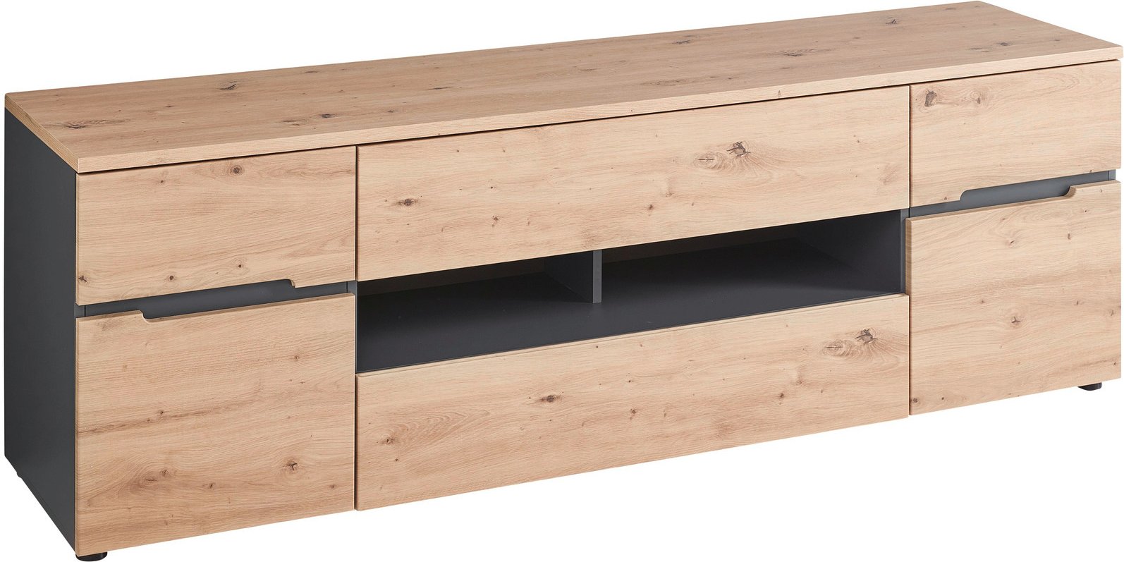 Voleo TV-Lowboard DETROIT, Holznachbildung