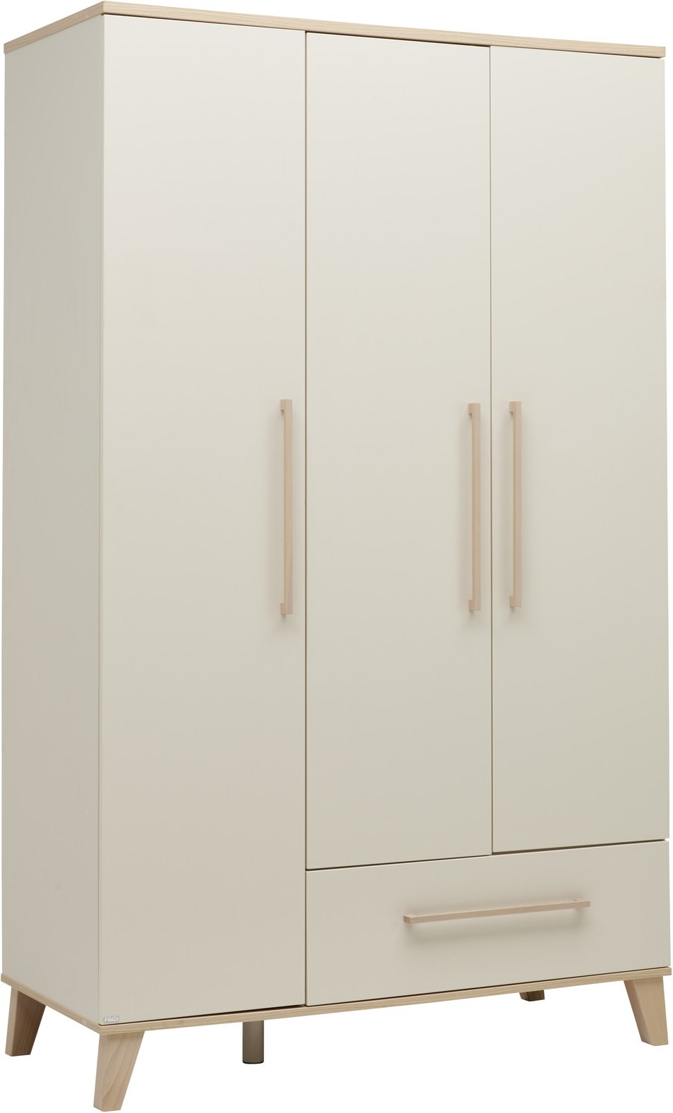 Paidi Kleiderschrank 3-türig MALIO, Holznachbildung