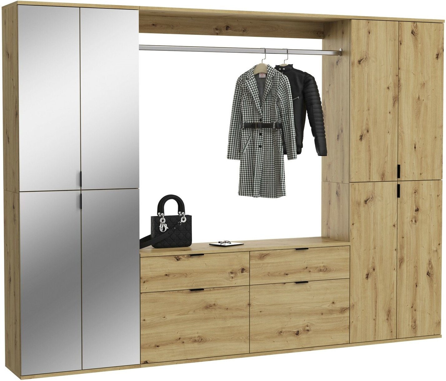 MID.YOU Garderobenkombination PROJEKT X, Holznachbildung
