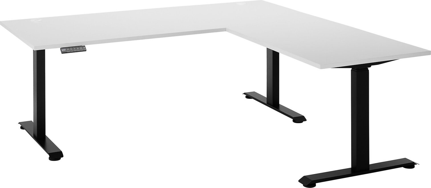 E-Serie E-Eckschreibtisch E-CORNER, Holznachbildung