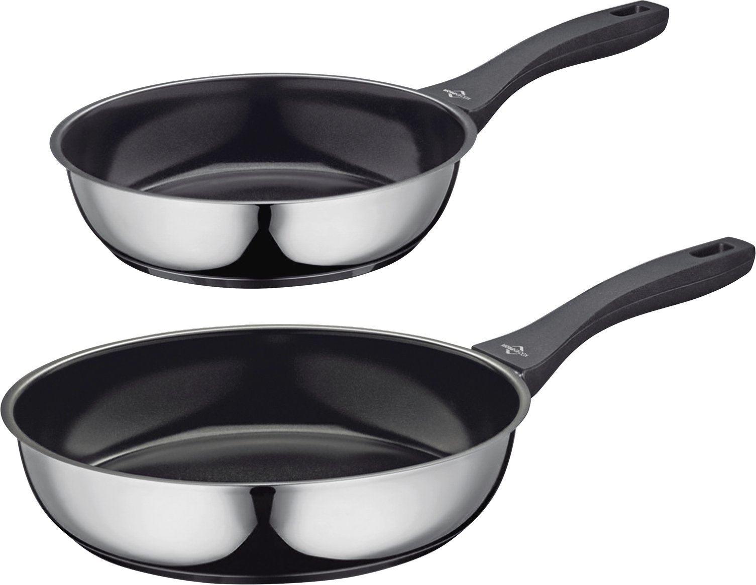 KÜCHENPROFI Bratpfannen-Set 2tlg. ROMA, Edelstahl