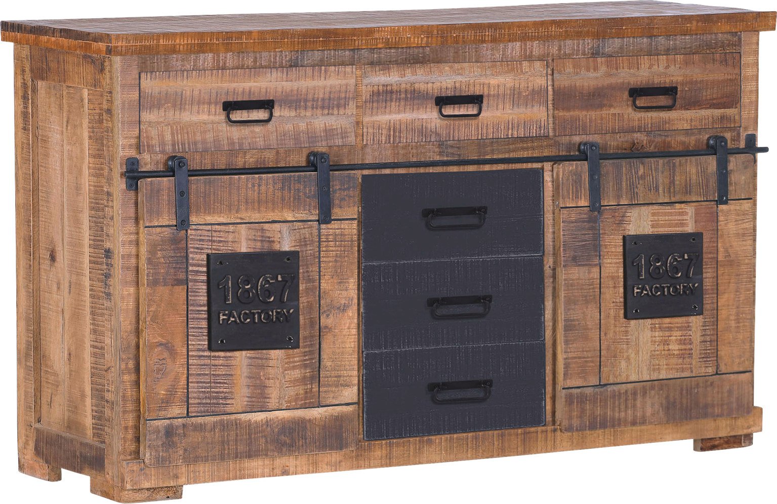 Landscape Sideboard BARNEY, Massivholz