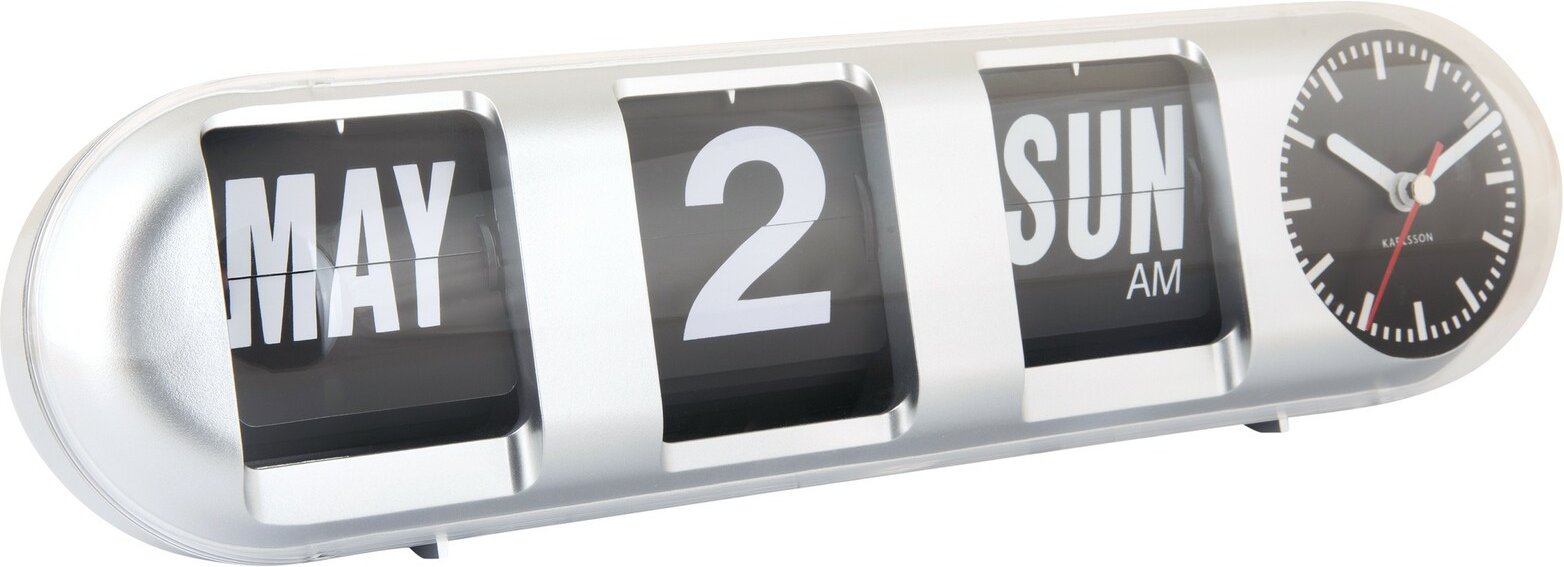 KARLSSON Tischuhr FLIP, Kunststoff