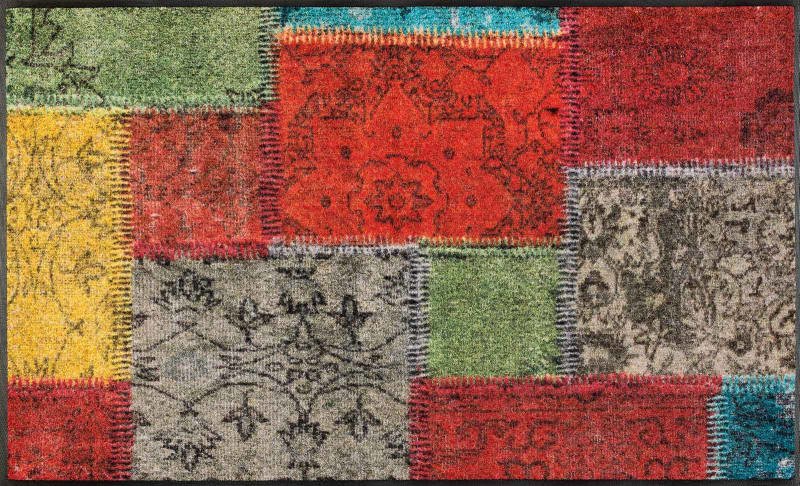 Kleen-Tex Fußmatte Vintage Patches, Polyamid