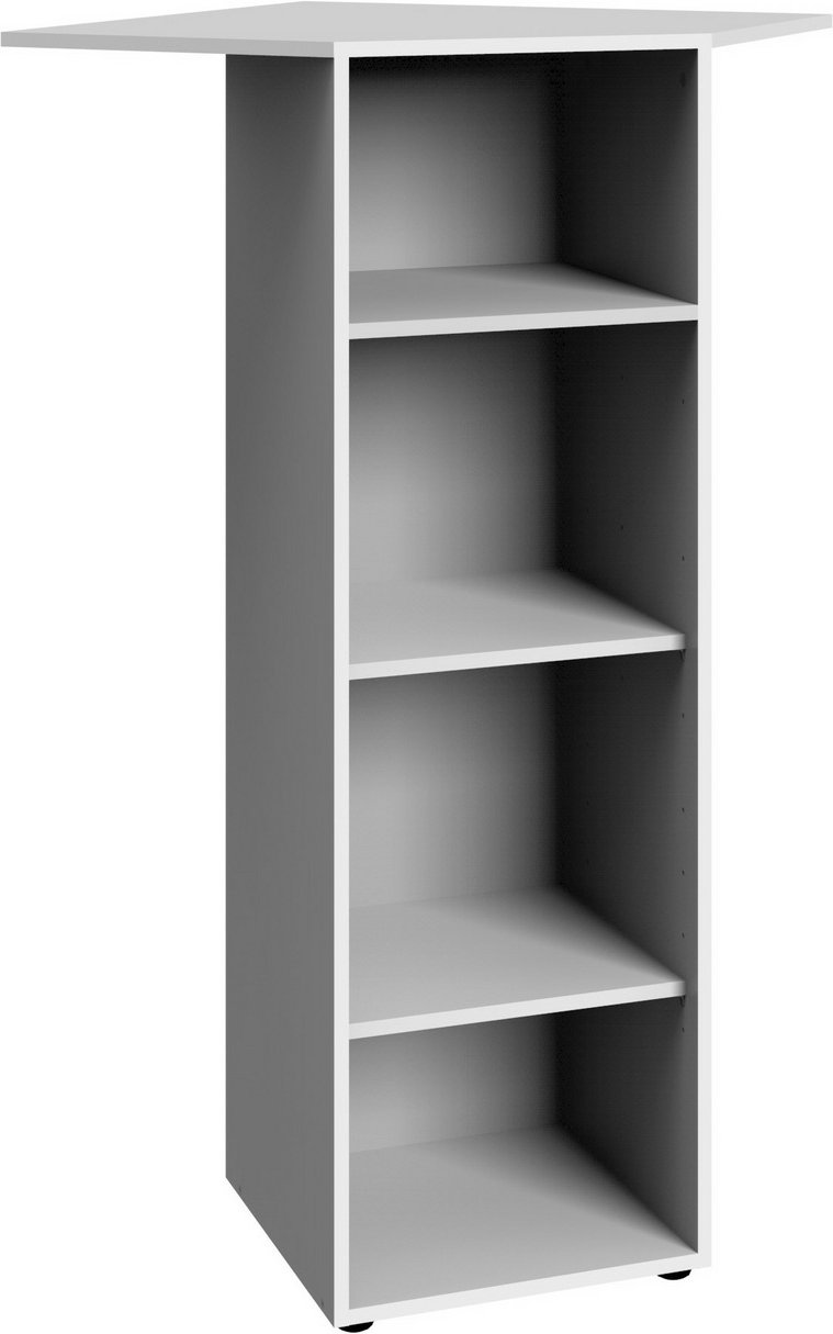 XORA Eckregal mittel MULTIRAUMKONZEPT, Holznachbildung