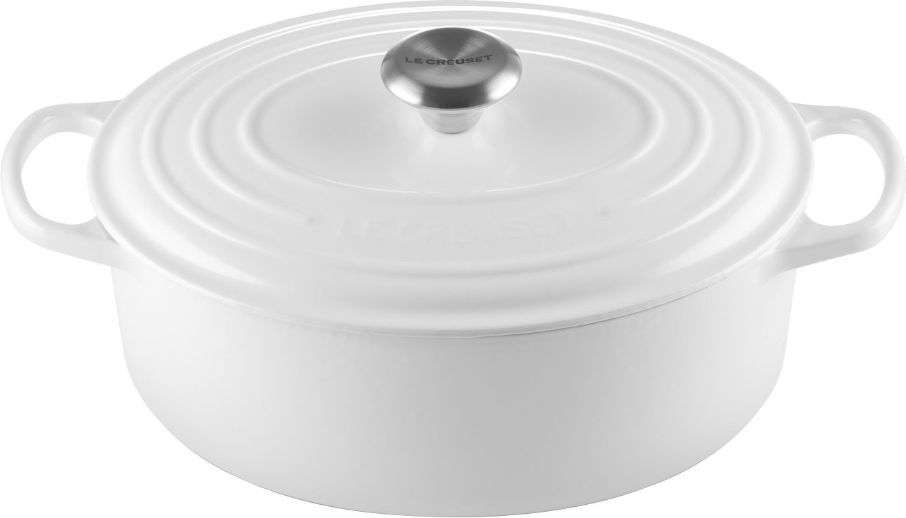 LE CREUSET Bräter oval 29 cm White SIGNATURE, Gusseisen