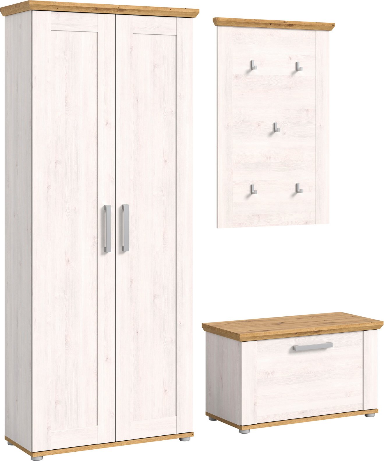 MID.YOU Garderobenkombination VERONA, Holznachbildung