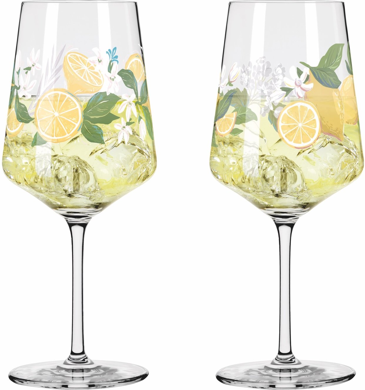 Ritzenhoff Limoncelloglas 2er-Set SOMMERTAU LIMONCELLO, Kristallglas