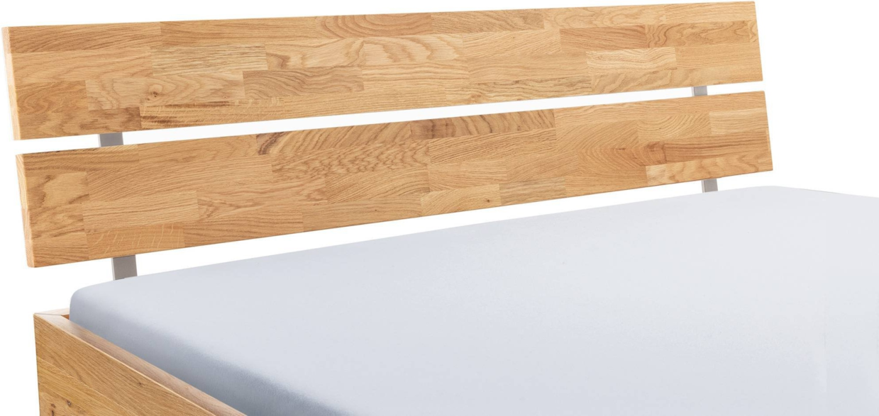 Hasena Kopfteil Holz/Metal TRENTO, Eiche bianco, Massivholz