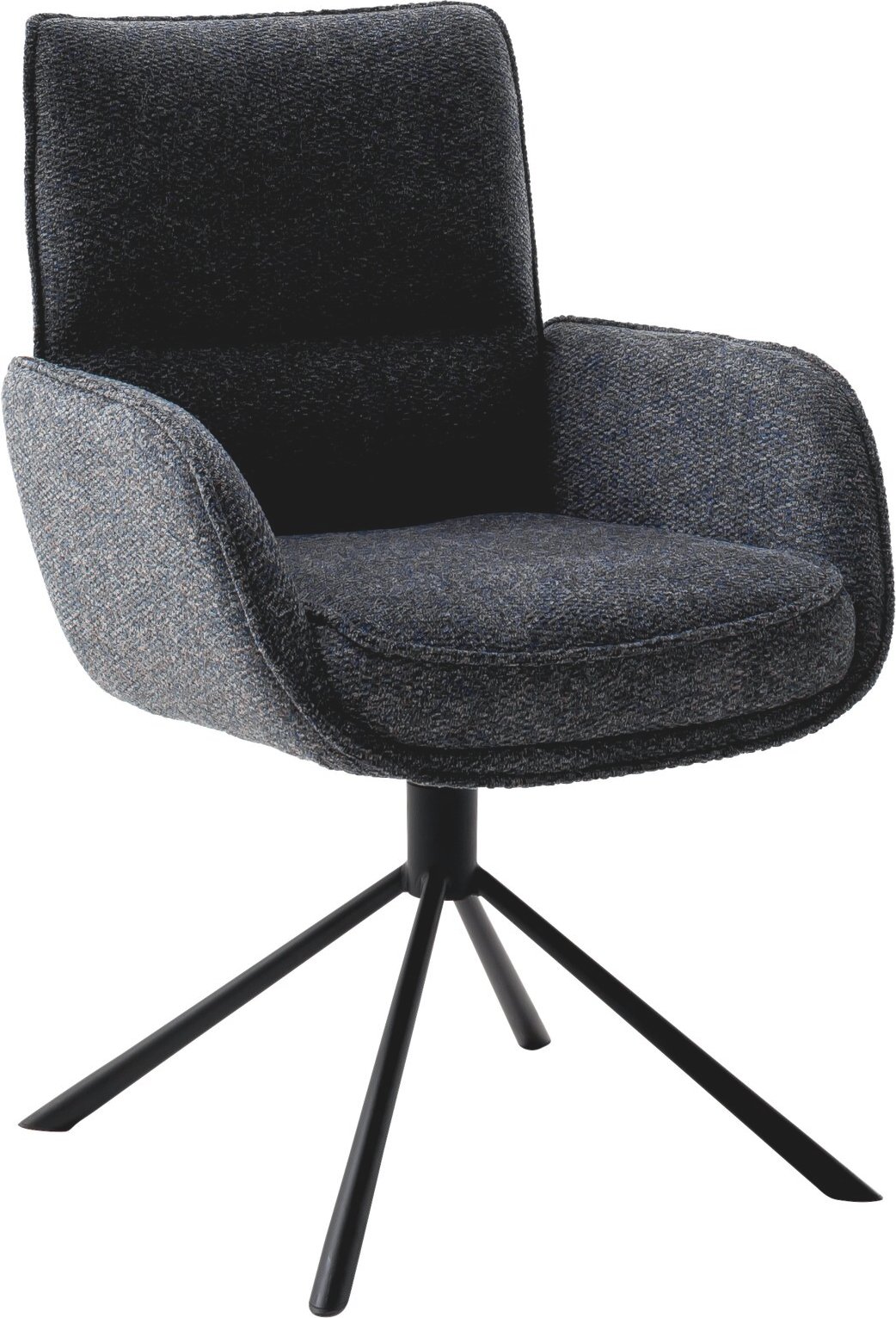 Novel Armlehnstuhl ISABEL, anthrazit, Stoff