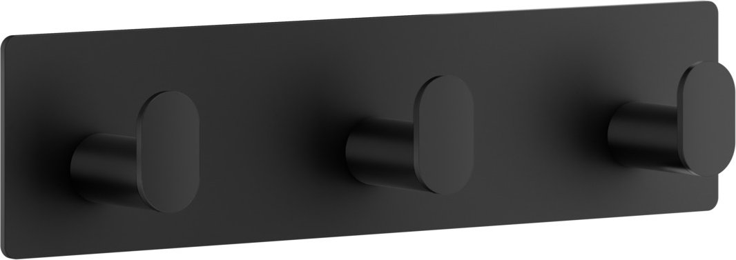 Beslagsboden Dreierhakenleiste CUBE, Edelstahl