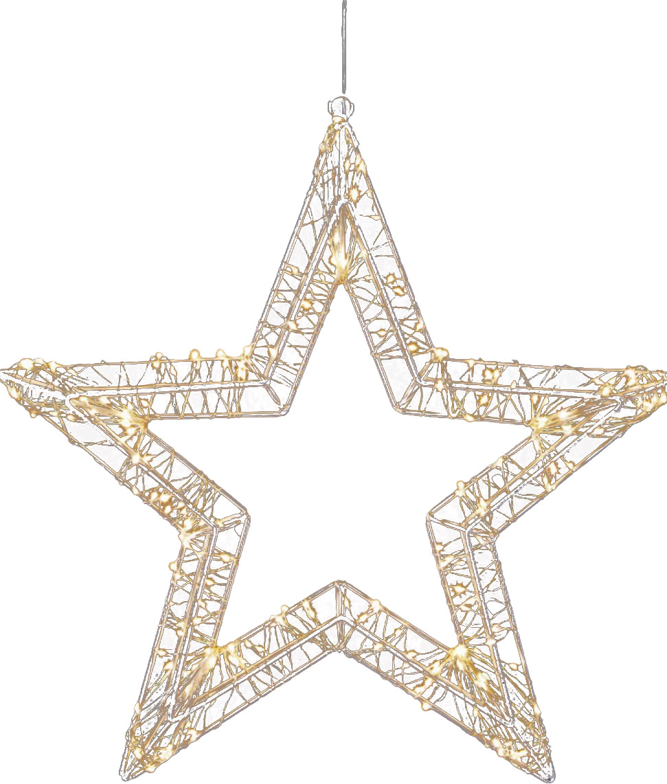 X-Mas Art Collection LED-Stern 38cm, Metall