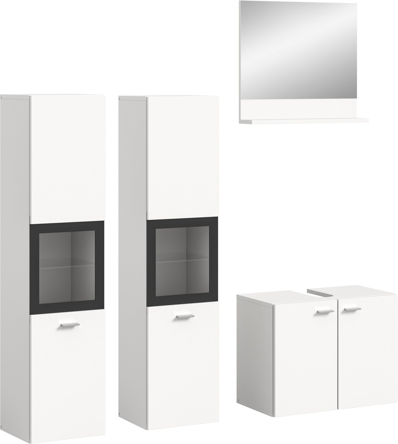 MID.YOU Badkombination BOSTON, Holznachbildung