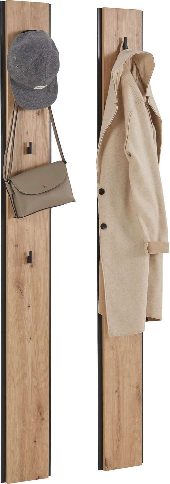 Voleo Garderobenpaneel-Set, Holznachbildung