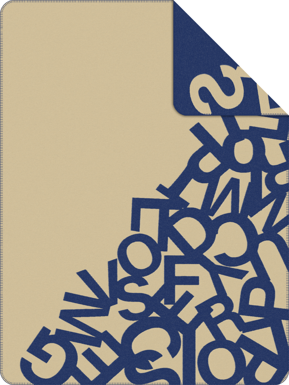 s.Oliver Wohndecke 150x200cm beige/blau, Baumwolle