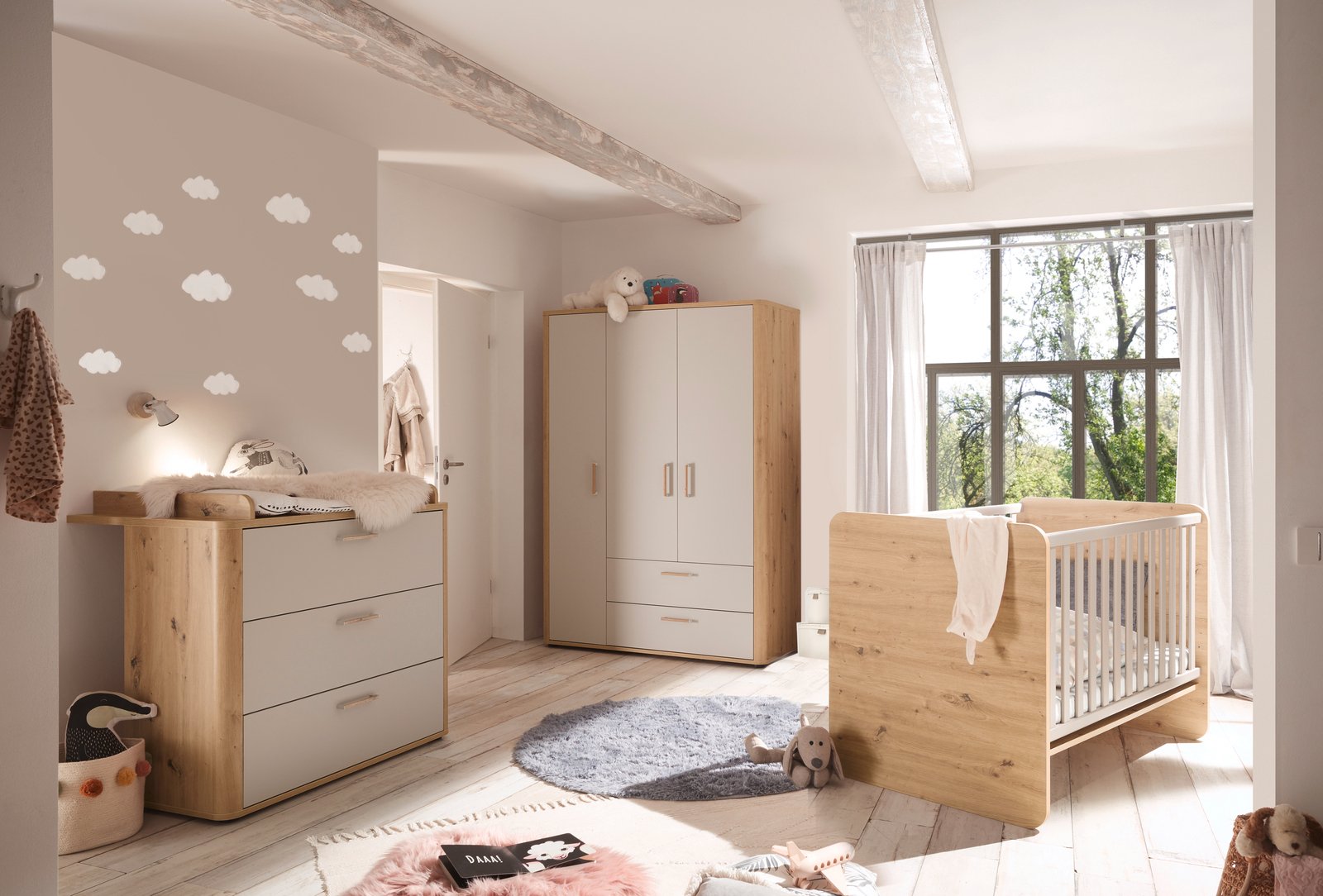 MyBaby Babyzimmer-Set LILLY, Holz