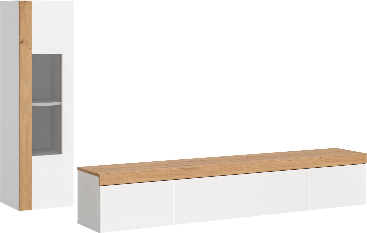 MID.YOU Wohnkombination RUDA, Holznachbildung