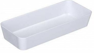 Wenko Ablage schmal, Candy White, Polystyrol