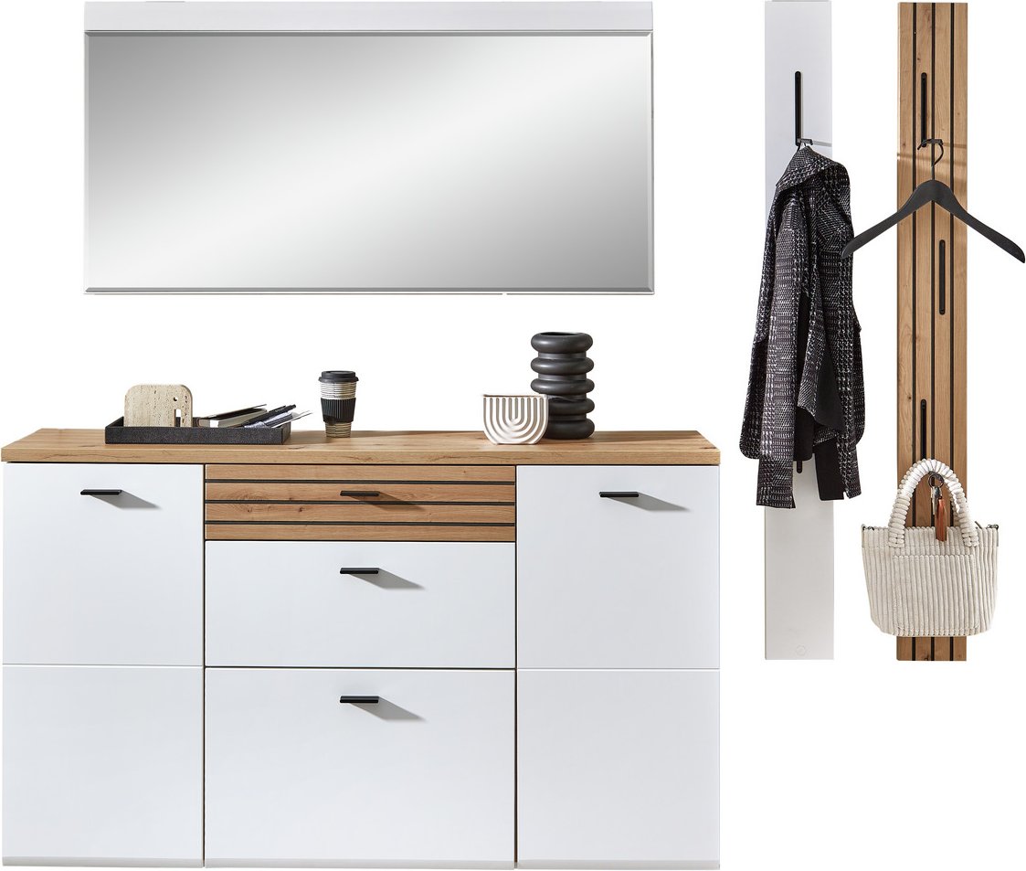 Novel Hänge-Garderobenkombi Set 82 FRESNO, MDF