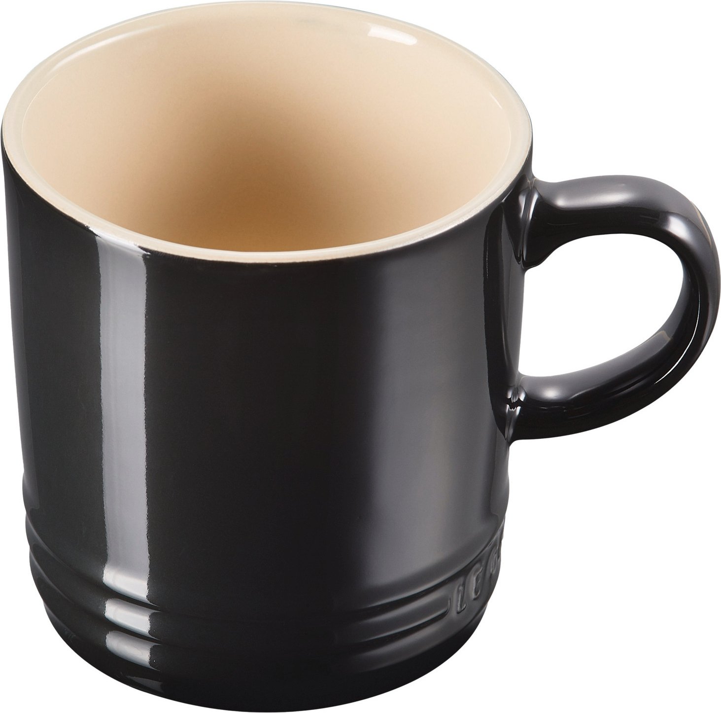 LE CREUSET Becher 0,35l Schwarz Glänzend, Steinzeug