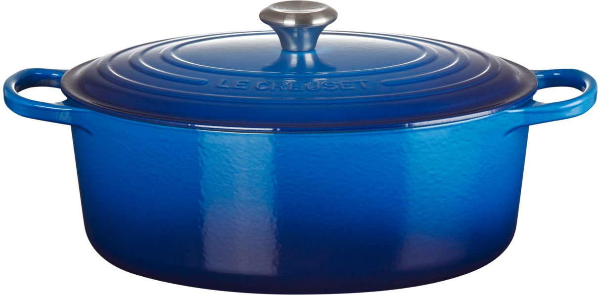 LE CREUSET Bräter Signature 31 cm AZURE, Gusseisen
