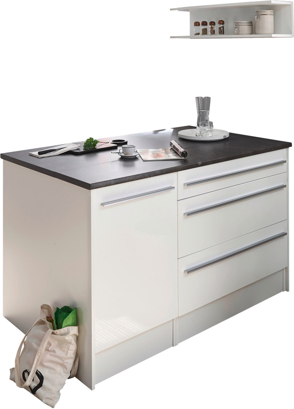 Smartkitchen Kücheninsel JAZZ, Holznachbildung