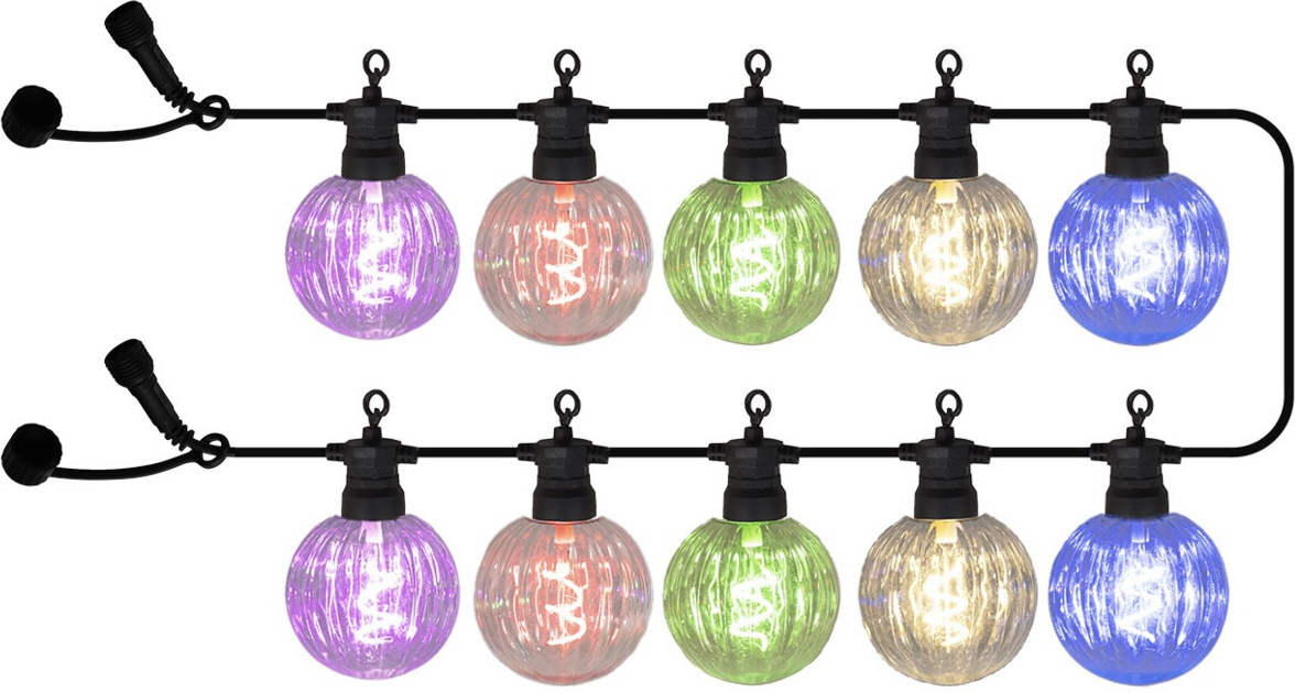 Sirius LED-Lichterkette 10m 10 LED`s Erweiterung LUKE, Kunststoff