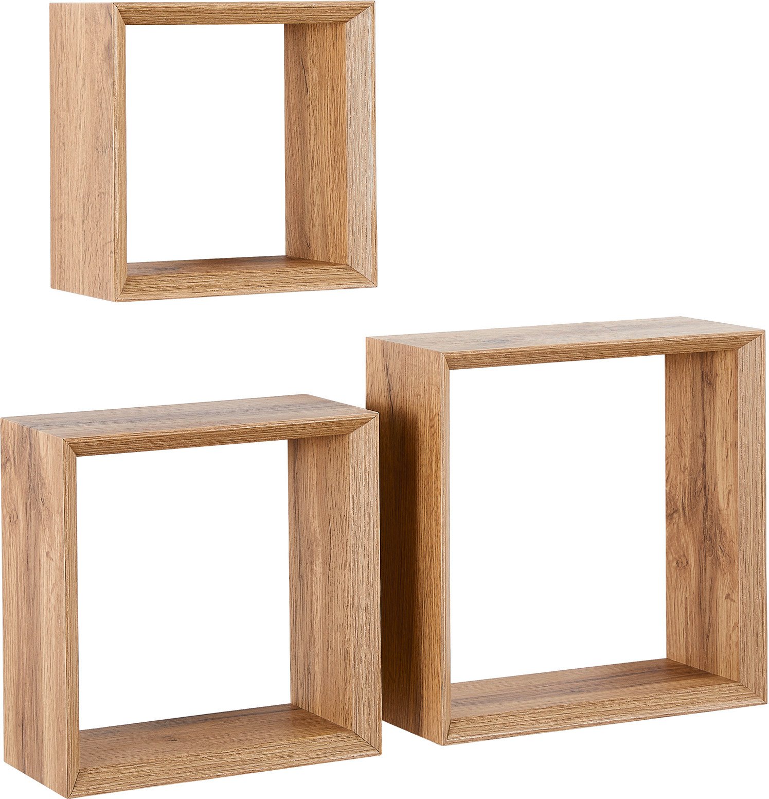 Carryhome Wandregal-3er-Set KIM, MDF